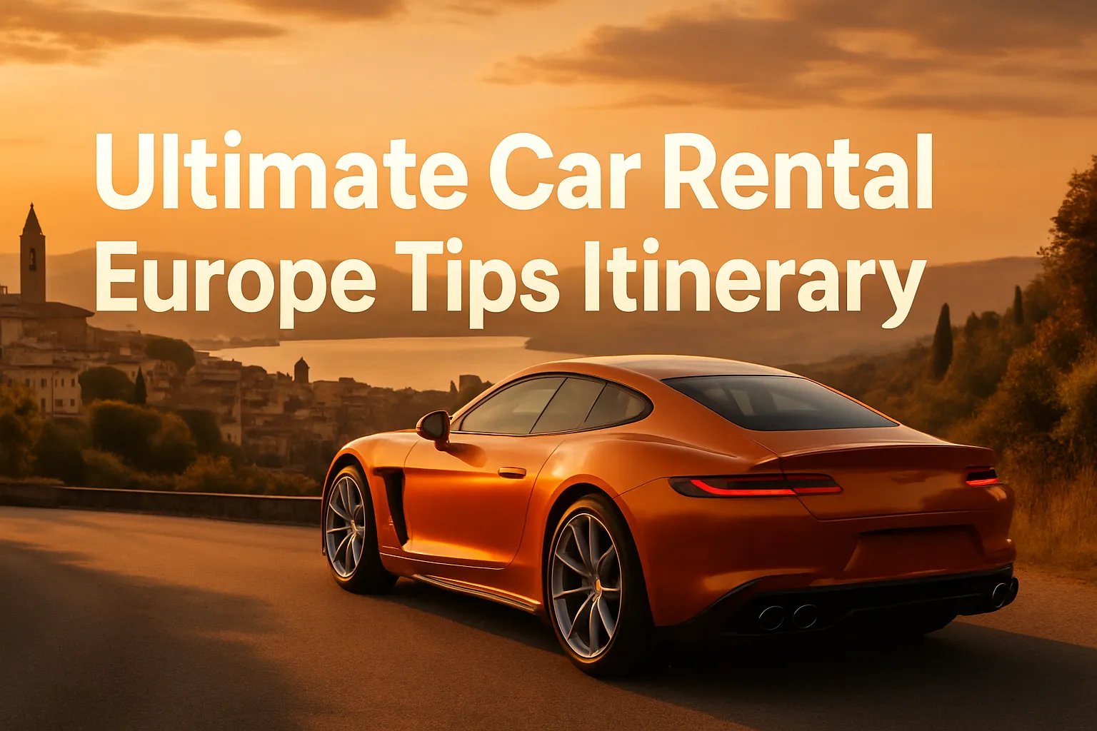 Ultimate Car Rental Europe Tips Itinerary illustration